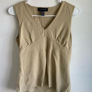 Women's Tan Sleeveless Top